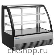 Витрина кондитерская KAYMAN KВК-950М настольная люкс серая матовая