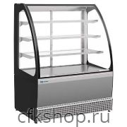 Витрина кондитерская KAYMAN KВК-950М ЛЮКС серая матовая