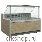 Витрина холодильная Carboma Gelios GC111 SV 1,25-1 1010 (статика, газлифт, без боковин)