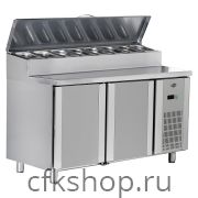 Стол холодильный для пиццы Empero EMP.150.70.01-PS с крышкой