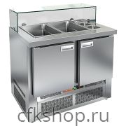 Стол для салатов HICOLD SLE3-11GN (2х1/1+3х1/6) низкое стекло