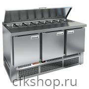 Стол для салатов HICOLD SLE1-121GN (1/3) с крышкой