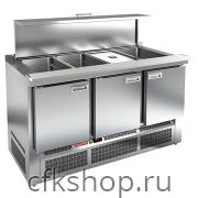 Стол для салатов HICOLD SLE3-111GN (1/1) полипропилен с крышкой