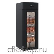 Шкаф холодильный POLAIR CS107 Salami blaсk черный, стеклянная дверь