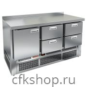 Стол холодильный HICOLD GNE 122/TN с бортом