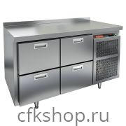 Стол холодильный HICOLD GN 22/TN с бортом