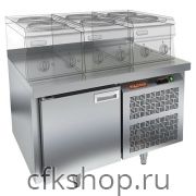 Стол холодильный HICOLD GN 1/TN LT с бортом