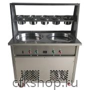 Фризер для жареного мороженого Foodatlas KCB-2Y (контейнеры, стол для топпингов)