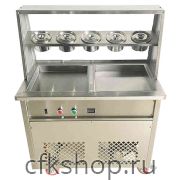 Фризер для жареного мороженого Foodatlas KCB-2F (контейнеры, стол для топпингов, 2 компрессора)