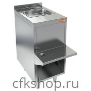 Стол закрытый пристенный HICOLD НБМБП-4/5Б (с полкой под блендер, рукомойником и бортом)