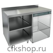 Стол под посудомоечную машину HICOLD НБМСЗОКП-12/6БП с правым крылом и бортом