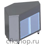 Прилавок угловой Марихолодмаш ПУ-90-В без направляющих