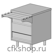 Прилавок нейтральный ЦМИ Волга ПН-63 (630х700(1030)х870 мм)