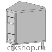 Прилавок поворотный внутренний ЦМИ Волга ППВт45-78 (788х700х870 мм)