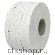 Бумага туалетная Merida ТОП ПРИНТ МИНИ 2-слойная, белая с синим тиснением (12х170 cм)