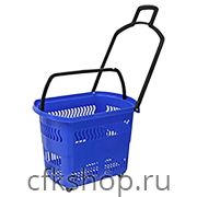 Корзина-тележка покупательская Корбис PBT30 синяя