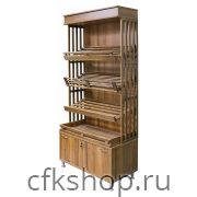 Стеллаж хлебный с тумбой Luxstahl 1000х500х2140 мм