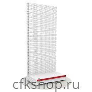 Стеллаж пристенный перфорированный Стандес L=1000, H=2250, G=400