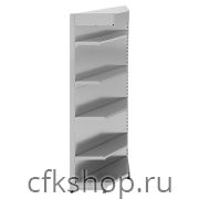 Стеллаж пристенный угловой STAHLER (CRYSPI) Praktish H=2300 (внутренний угол, навес, подсветка)