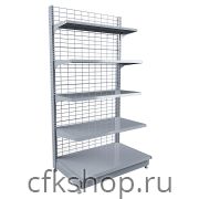 Стеллаж пристенный STAHLER (CRYSPI) Praktish L=1250, G=470, H=2150 (сплошные полки)