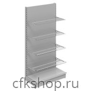 Стеллаж пристенный STAHLER (CRYSPI) Praktish L=1000, H=2350 (стеклянные полки)