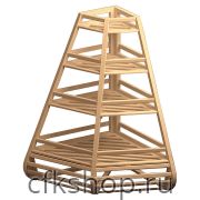 Стеллаж для багетов угловой Евромаркет В014 L=1000, H=1500, G=1000