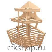 Стеллаж для хлеба торцевой Евромаркет В006 L=1600, H=1700, G=1200 с глубоким накопителем