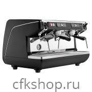 Кофемашина Nuova Simonelli Appia Life 2Gr S черная, высокие группы, экономайзер, полуавтомат