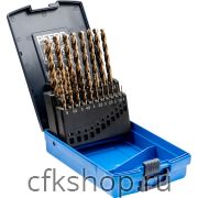Набор сверл по металлу SET 19шт DIN338 HSSE d 1-10 , арт.25203703