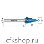 Борфреза конус, покрытие BLUE-TEC, арт.115090025
