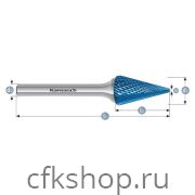 Борфреза конус, покрытие BLUE-TEC, арт.115092040