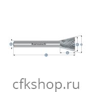 Борфреза перевернутый конус, без покрытия, арт.113096040