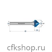 Борфреза зенковка с вершиной 90гр., покрытие BLUE-TEC, арт.115110020