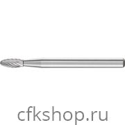 Борфреза цилиндр с торцевыми зубьями, без покрытия, арт.21202553